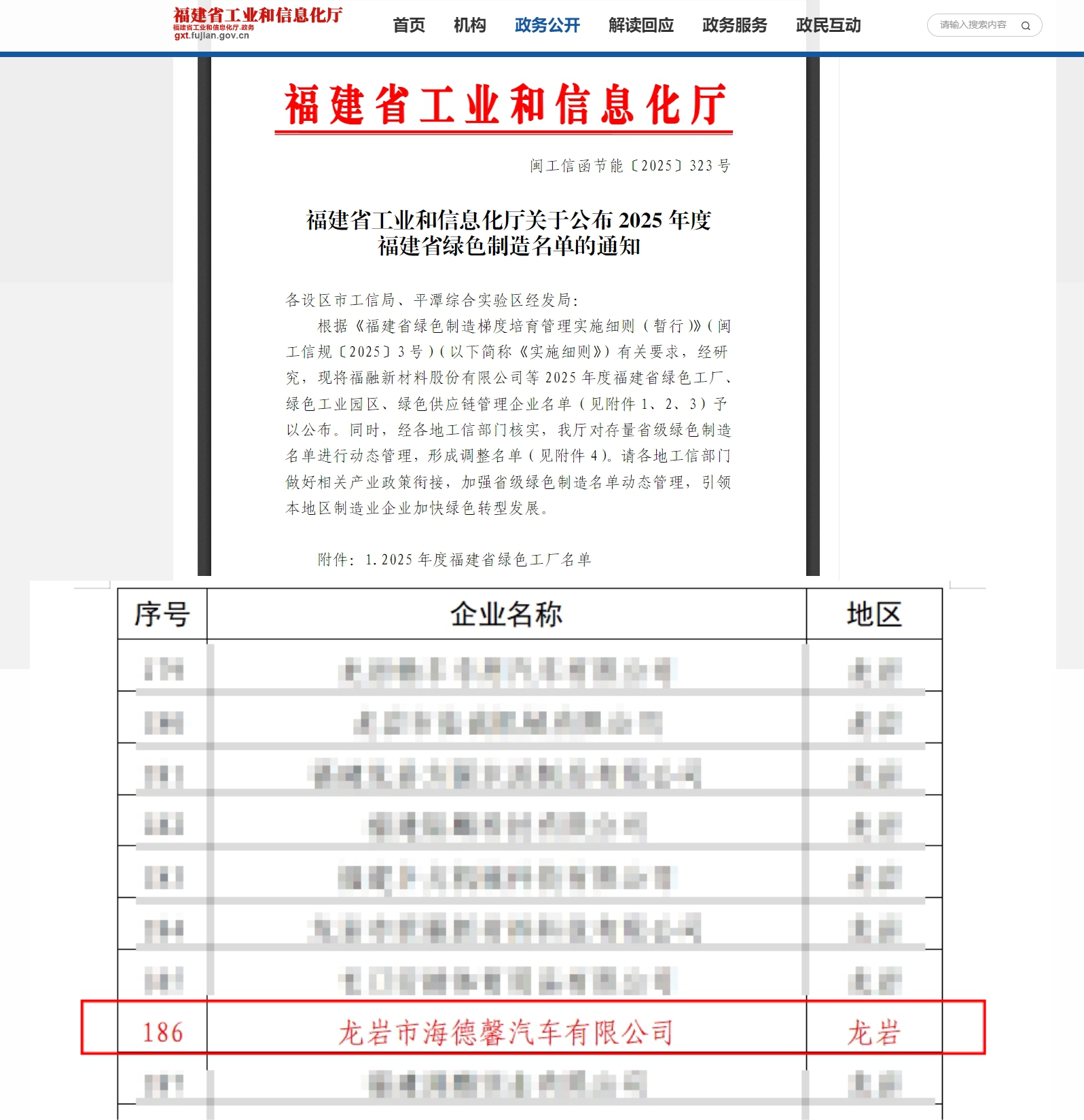 福建省綠色工廠